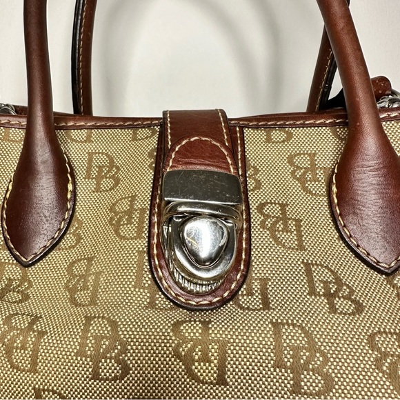 Dooney & Bourke 2 Way Bag Brown Logo - Picture 2 of 5